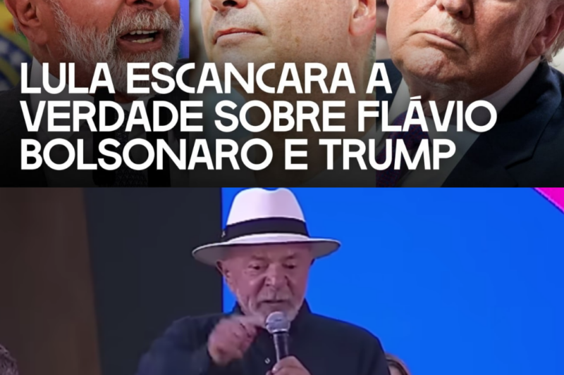 Lula Comenta Sujeira Descoberta de Flávio e Tira Onda Com a Cara de Trump: “Não Tenho Medo” !!!