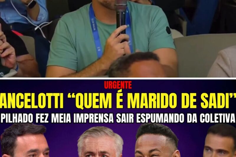“QUEM É ESSA TURMA QUE NUNCA CHUTOU UMA BOLA PARA CRITICAR O NEYMAR?”: Pilhado joga a verdade na cara da imprensa militante em coletiva com Ancelotti e deixa marido de Andréia Sadi espumando de raiva