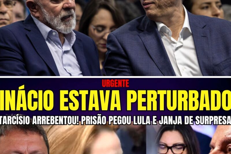 JANJA DESOLADA E INÁCIO URRAVA ESTAVA PERTURBADO POR TARCÍSIO TER COLOCADO ALIADA NA PRISÃO