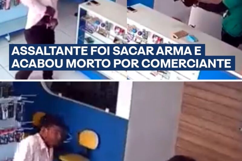 “EU PERCEBI PELOS SEUS OLHOS QUE VOCÊ NÃO VEIO COMPRAR NADA, PODE ATIRAR QUE EU JÁ ESTOU PRONTO!”: Comerciante percebe comportamento suspeito de assaltante infiltrado, antecipa o saque da arma e neutraliza criminoso com disparos defensivos à queima-roupa