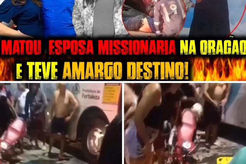 “ELE INVADIU O CÍRCULO DE ORAÇÃO PELO MURO DOS FUNDOS, COLOCOU A FACA NO PESCOÇO DA ESPOSA E MORREU ESMAGADO SOB O ÔNIBUS NA FUGA!”: Missionária é executada de forma bárbara em Fortaleza e marido abusador sofre colisão fatal contra transporte público durante fuga alucinada
