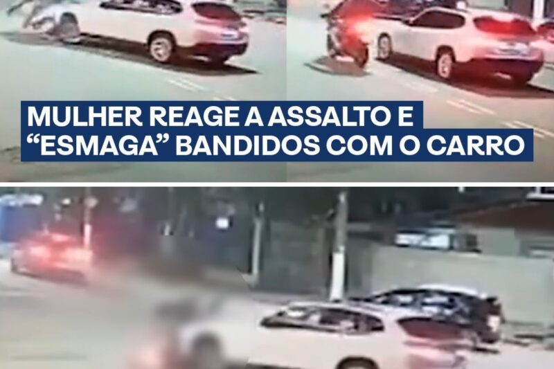 “AQUI NÃO, LADRÃO! HOJE VOCÊS VÃO SENTIR O PESO DO MEU CARRO!”: Mulher Atropela Assaltantes e Deixa Criminosos Esmagados sob o Carro em Reação Visceral na Calçada, Provoca a Morte de Suspeito Armado e Divide Opiniões sobre Justiça com as Próprias Mãos