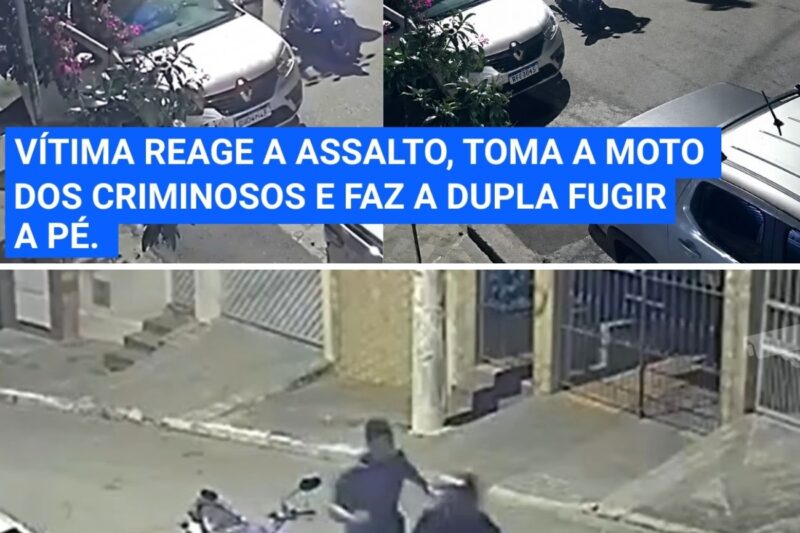 “AQUI VOCÊ NÃO VAI ROUBAR, SEU VAGABUNDO! DA MINHA CASA VOCÊ NÃO LEVA NADA!”: A Reação Explosiva na Zona Sul de São Paulo Onde a Vítima Peitou Motoqueiros na Calçada, Distribuiu Pontapés no Piloto e Confiscou a Moto dos Criminosos