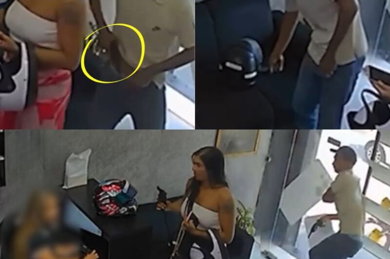 Casal é Surpreendido por Policial ao tentar Assaltar Loja de Celulares