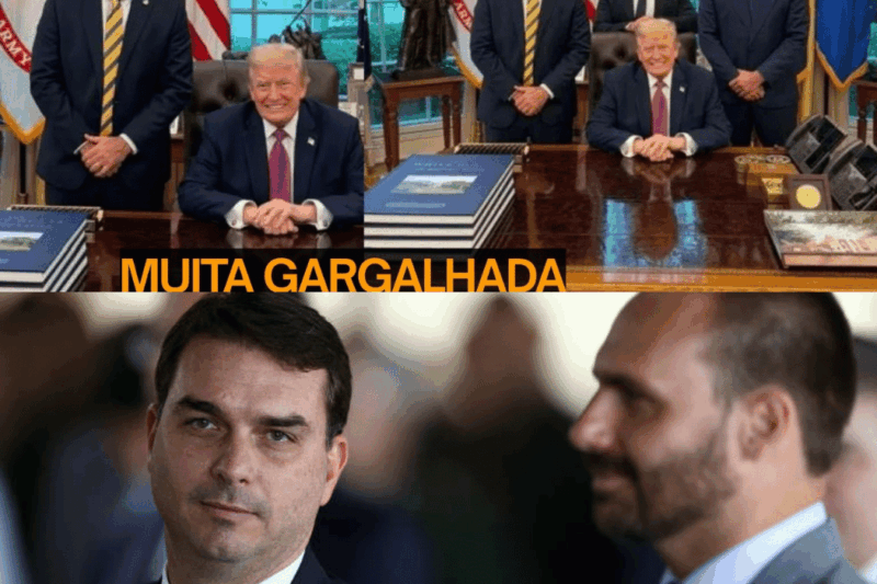 OMG! Flávio Bolsonaro e Eduardo Bolsonaro Viram Chacota Mundial Após Circo na Casa Branca!