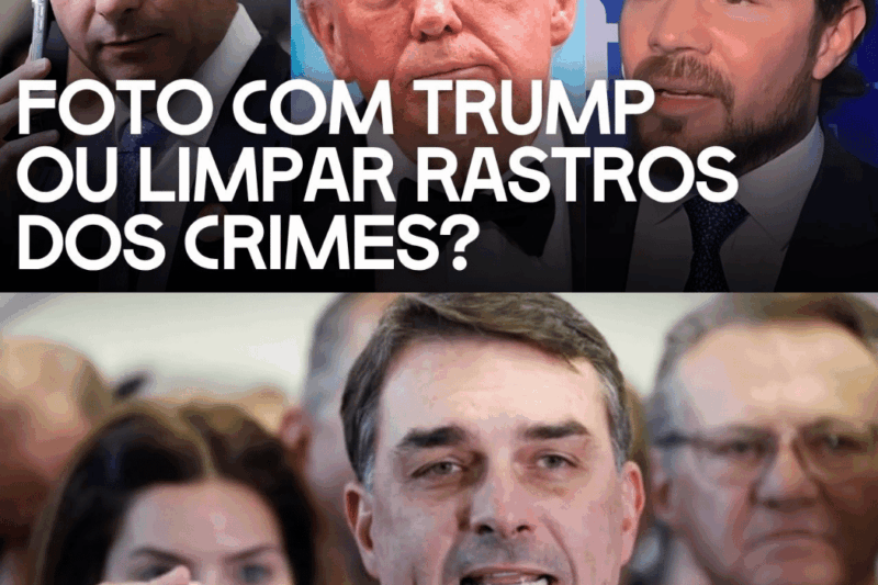 Flávio embarca com luxo pros EUA para mendigar foto com Trump e limpar rastros de seus crimes!