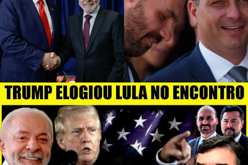 HOT NEWS! A Farsa Caiu Por TERRA! Trump Defende Lula na Frente de Flávio e Eduardo Bolsonaro, Que Se Rendendo à Realidade nos EUA!