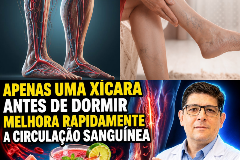 Idosos: Apenas 1 Copo Desta Bebida Pode Melhorar a Circulação nas Pernas e nos Pés em 24 Horas