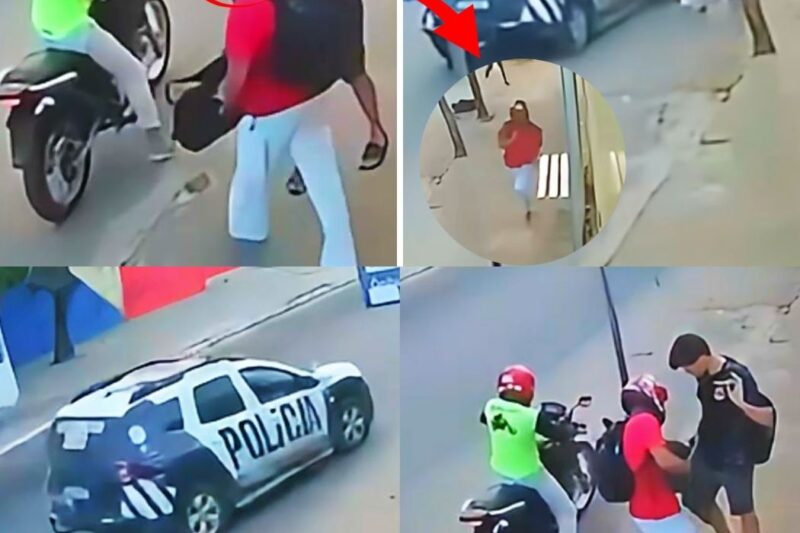 Assalto em Ponto de Ônibus Toma Rumo Inesperado Quando Viatura da PM Surge do Nada e Decide o Destino dos Criminosos