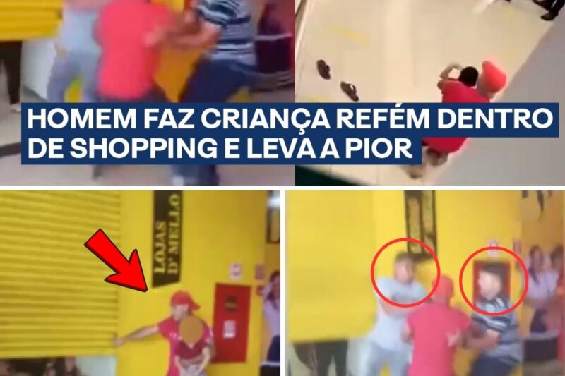 Cenas de Horror em Area Nobre: Homem Exige Resgate por Criança de 2 Anos e Quase é Morto por Multidão Fureiosa
