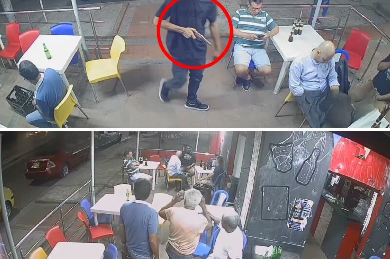 Tres delincuentes en una moto atracaron a clientes de negocio en el barrio Las Estrellas