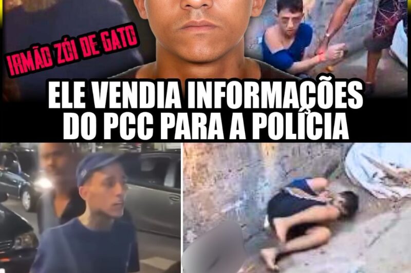 O INFORMANTE QUE VIROU RÉU: A Trajetória Letal de “Zoio de Gato”, o Homem que Entregou o PCC e Foi Engolido Pelo Tribunal do Crime