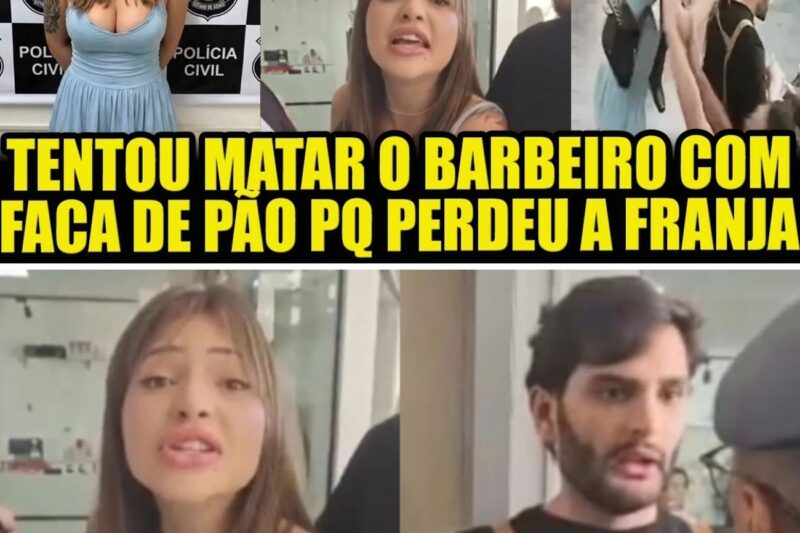 ABSURDO! Delegada libera mulher que deu FACADA EM CABELEIREIRO; veja o vídeo chocante do ataque e a justificativa INACREDITÁVEL!