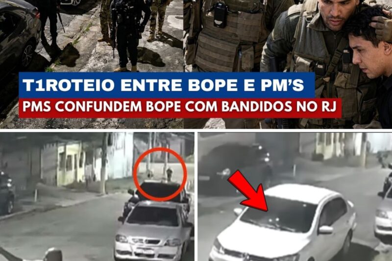 CENAS DE HORROR! Policiais quase se CHOCAM com a MORTE em tiroteio por ERRO fatal no Alemão!
