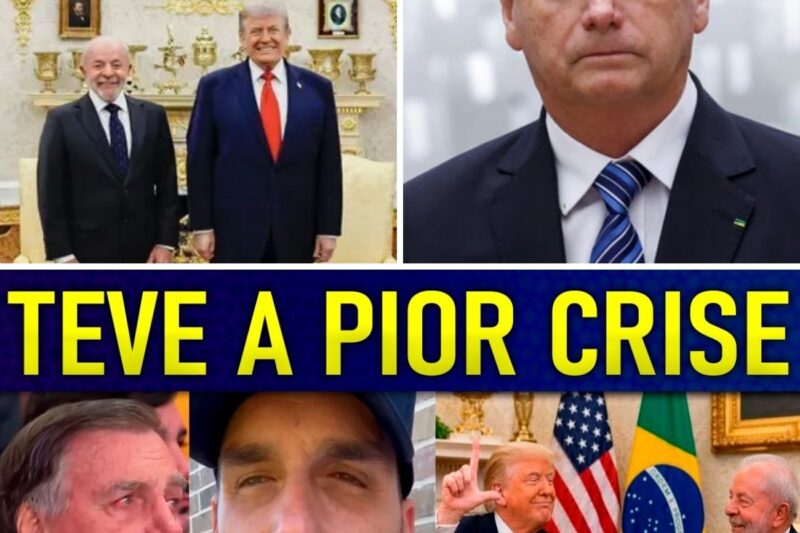 BOLSONARO TEM CRlSE DE PÂNlCO E FÚRlA APÓS ENCONTRO DE LULA E TRUMP E TRAlÇÃO IMPERDOÁVEL DE EDUARDO