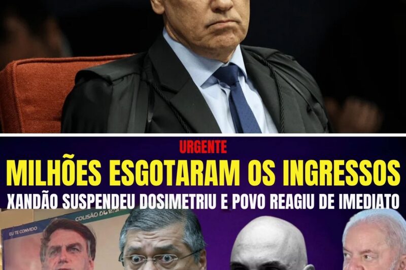 URGENTE XANDÃO POSSESSO SUSPENDEU DOSIMETRIA E VIU MILHÕES ESGOTAREM INGRESSOS DO FILME DE BOLSONARO