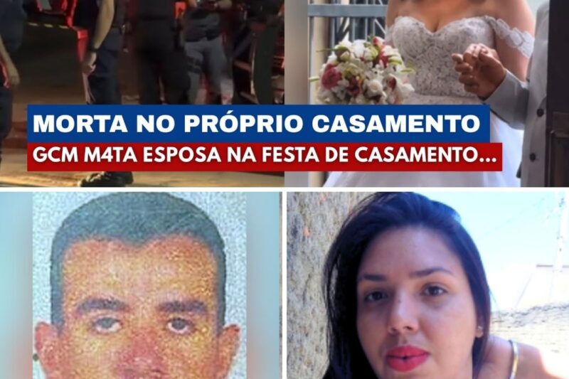 BRUTALIDADE E SANGUE: O brinde que terminou em MORTE; GCM mata noiva na frente da filha e choca o Brasil!