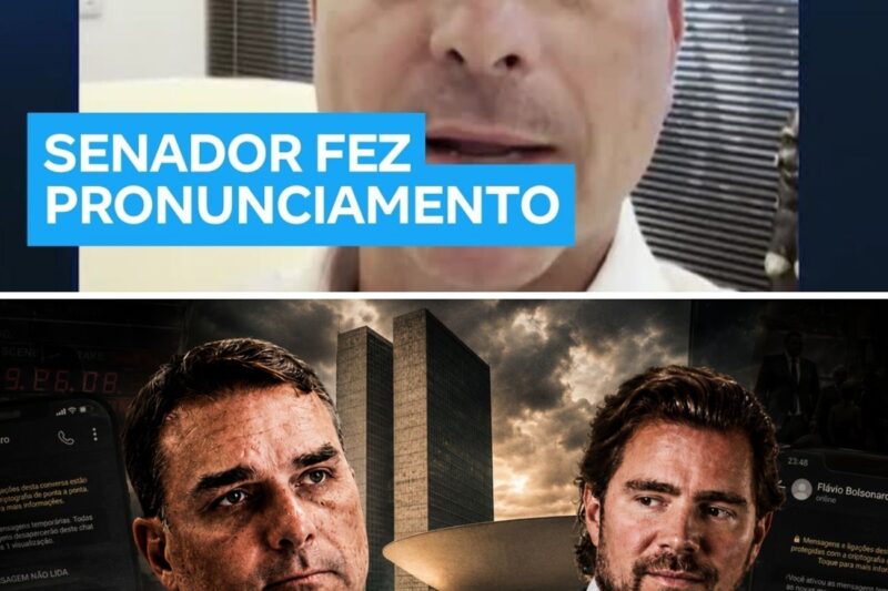 Flávio Bolsonaro comenta áudio em que pede recursos para filme sobre Jair Bolsonaro