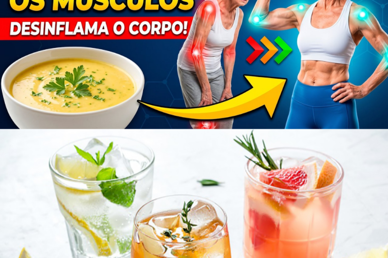 O CALDO Que RECONSTRÓI os MÚSCULOS e DESINFLAMA o CORPO Depois dos 60 ANOS RAPIDAMENTE