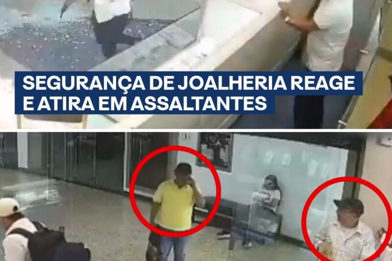 PÂNICO NO SHOPPING: Suposto Casal Inicia Assalto Audacioso, mas Reação de Guarda Transforma Joalheria em Armadilha Explosiva!