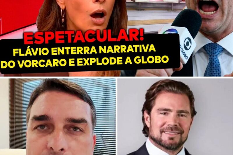 GLOBO EM CHAMAS AGORA! Flávio Bolsonaro INVADE estúdio da emissora pra ENTERRAR narrativa do Vorcaro