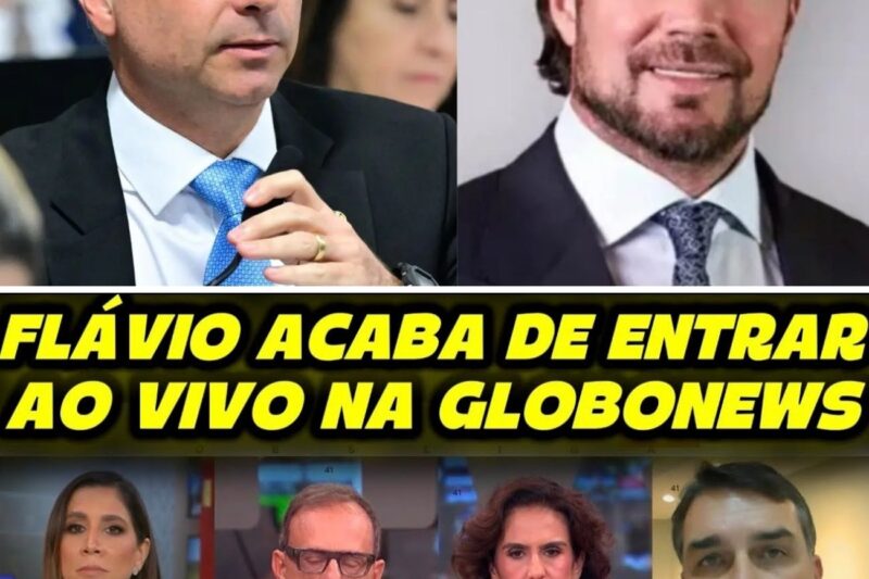 AGORA: FLÁVIO BOLSONARO ENTRA AO VIVO NA GLOBO E FALA SOBRE O ÁUDIO COM VORCARO