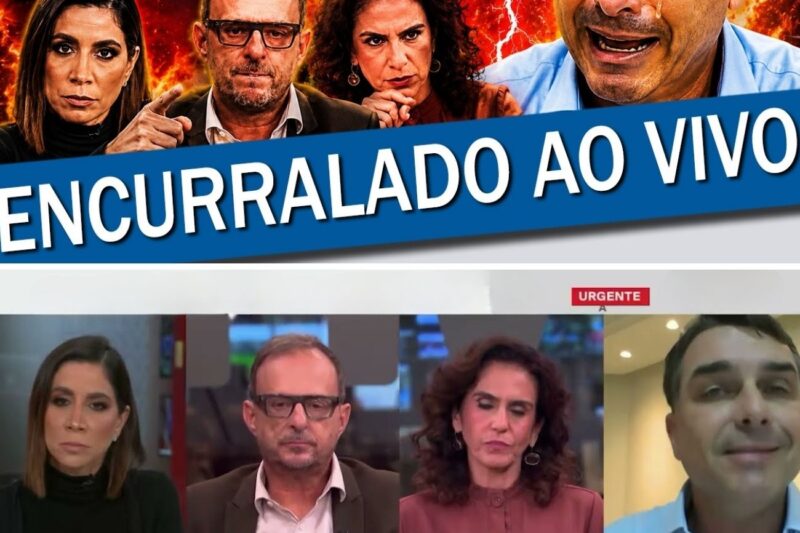 VEXAME: FLÁVIO BOLSONARO É MASSACRADO PELOS JORNALISTAS DA GLOBONEWS E QUASE CHORA AO VIVO