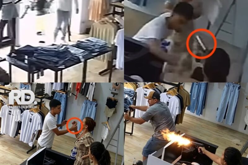 Dona de loja reage assalto e muda vida de bandidos em segundos
