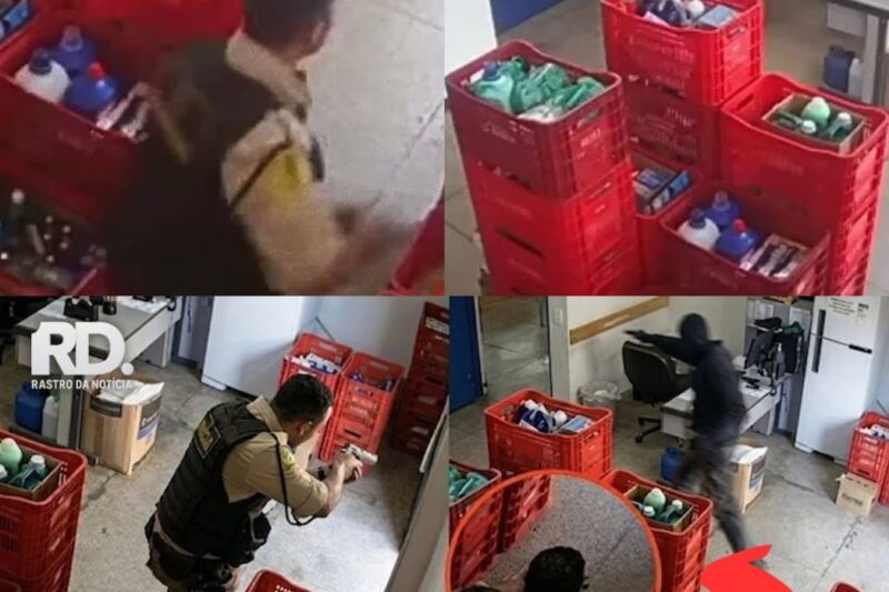 Reação inesperada de SEGURANÇAS revolta clientes de mercado durante assalto