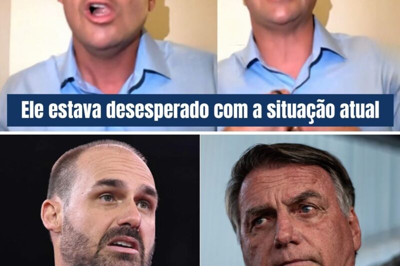 DESCONTROLADO E SUANDO, EDUARDO BOLSONARO GRAVA VÍDEO E DEMONSTRA DESESPERO COM A SITUAÇÃO