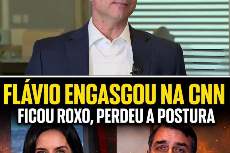 FLÁVIO ENGASGOU NA CNN! FOI CHAMADO DE MENTIROSO NA CARA DURA FICOU ROXO, PERDEU A POSTURA AO VIVO!