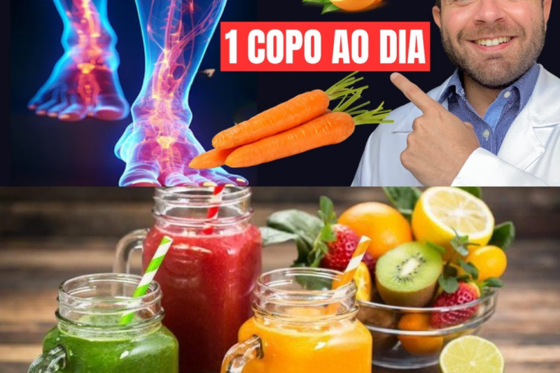 APENAS UM SUCO para COMBATER MÁ CIRCULAÇÃO nas PERNAS e PÉS!!