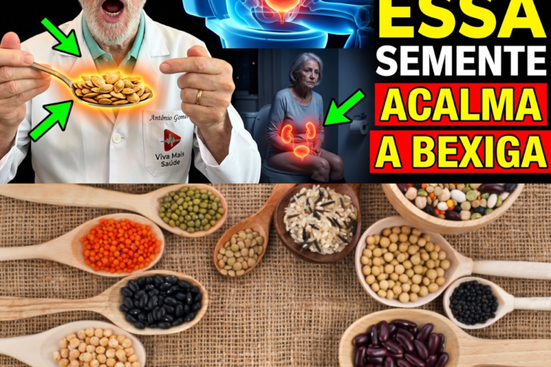 URINA SOLTA? Essa SEMENTE acalma a BEXIGA – Pare de acordar à noite para URINAR