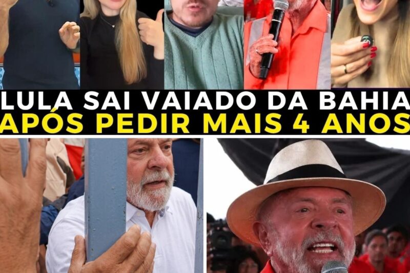 O GRANDE DEBOCHE? Lula volta à Bahia, ignora VAIAS e CHOCA o povo ao pedir mais 4 anos para entregar a picanha prometida!