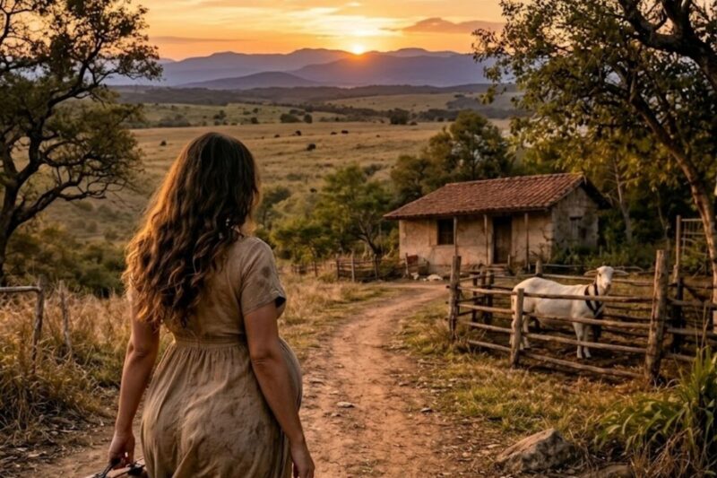 Grávida e Sozinha, Ela Se Refugiou Em Um Sítio Com Uma Cabra Leiteira… Uma Nova História se Iniciou