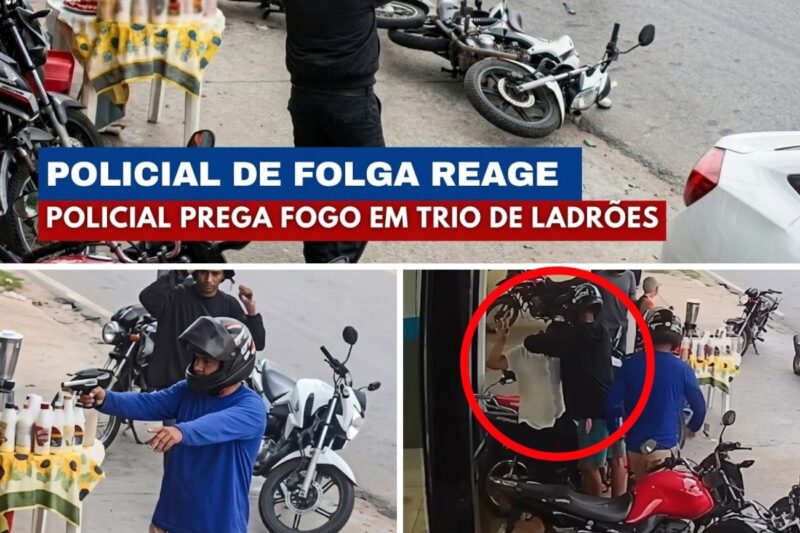 BANDIDOS SE PASSAM POR CLIENTES, MAS DÃO DE CARA COM POLICIAL À PAISANA: REAÇÃO FURIOSA TERMINA COM UM MORTO E DOIS PRESOS EM FLAGRANTE!