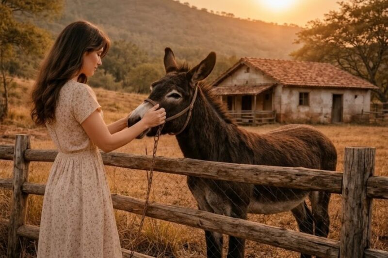 Abandonada Pelo Noivo, Ela se Mudou Para um Sítio Com um Burro Fiel… Sem Saber Que Ele Mudaria Tudo