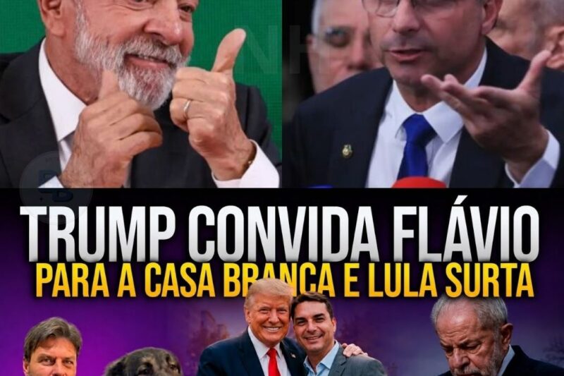 LULA EM PÂNICO: FLÁVIO BOLSONARO É CONVIDADO PARA A CASA BRANCA POR DONALD TRUMP