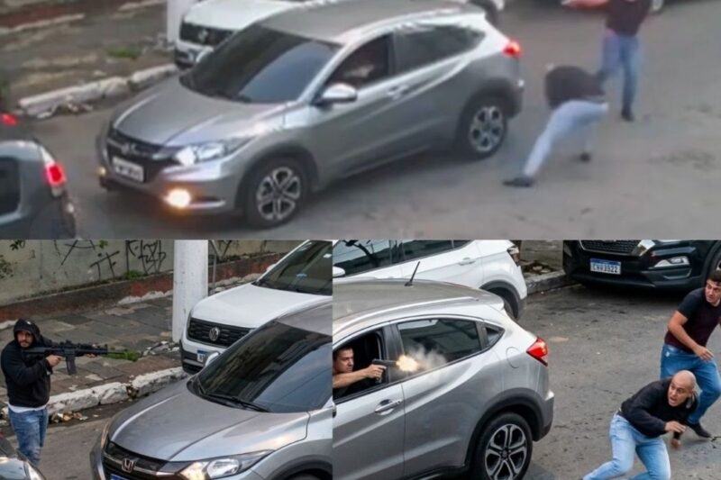 “EU TAMBÉM SOU POLÍCIA, QUAL É A PORRA DO MOTIVO?!”: Bandidos de fuzil e giroflex tentam enquadrar policial real e o desfecho é tiroteio e fuga no asfalto