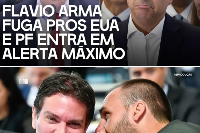 Flávio marca viagem pros EUA e PF é acionada para evitar fuga de mais um criminoso da famílica