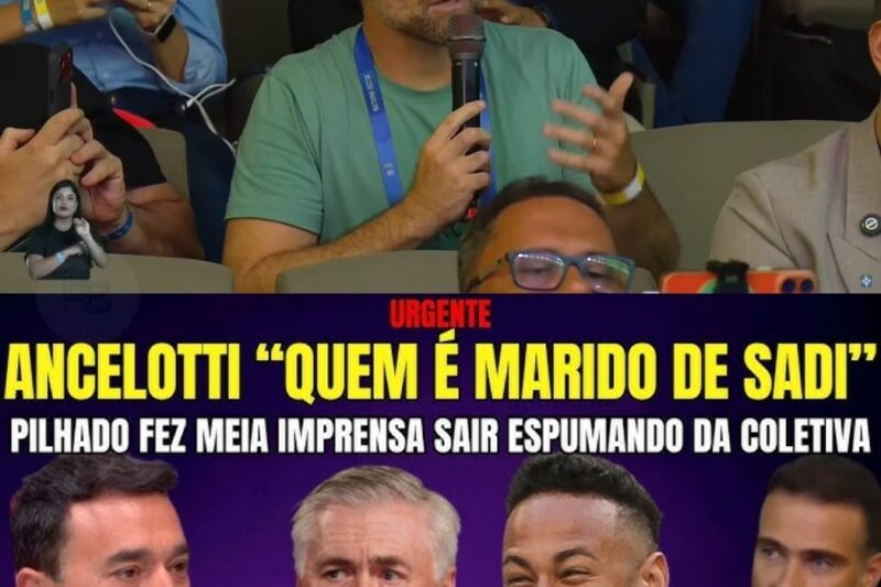 “Quem É Essa Turma que Nunca Chutou uma Bola?” Pilhado Confronta a Imprensa e Defende Neymar em Coletiva de Ancelotti