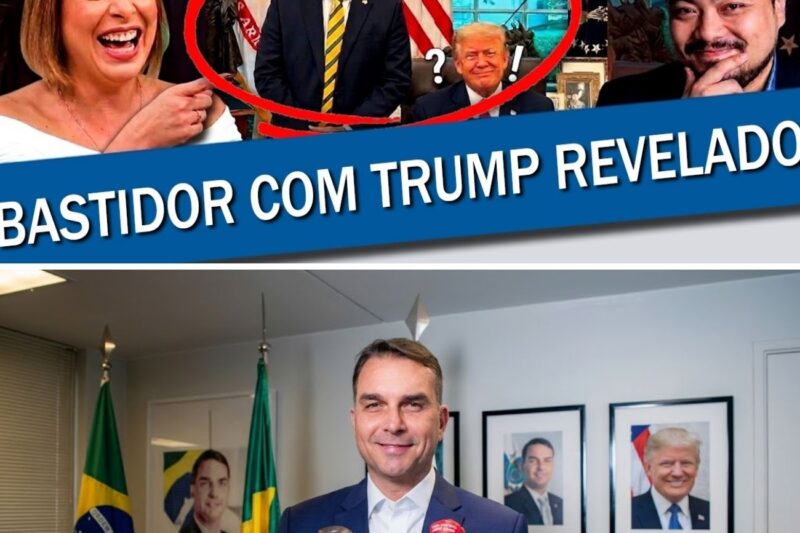 SAKAMOTO DEBOCHA DE ATO FALHO DE FLÁVIO E DANIELA LIMA EXPÕE BASTIDOR COM TRUMP