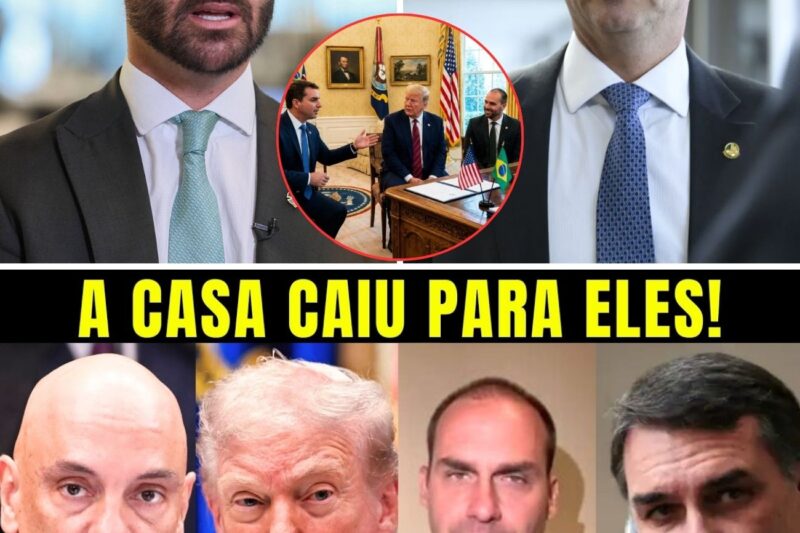 DEU RUIM! MORAES VAI PRA CIMA E MANDA PF PRENDER FLÁVIO E EDUARDO BOLSONARO APÓS ENCONTRO COM TRUMP!