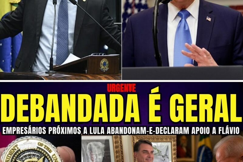 URGENTE EMPRESÁRIOS PRÓXIMOS A LULA PULAM DO BARCO E DECLARAM APOIO A FLÁVIO APÓS ENCONTRO COM TRUMP