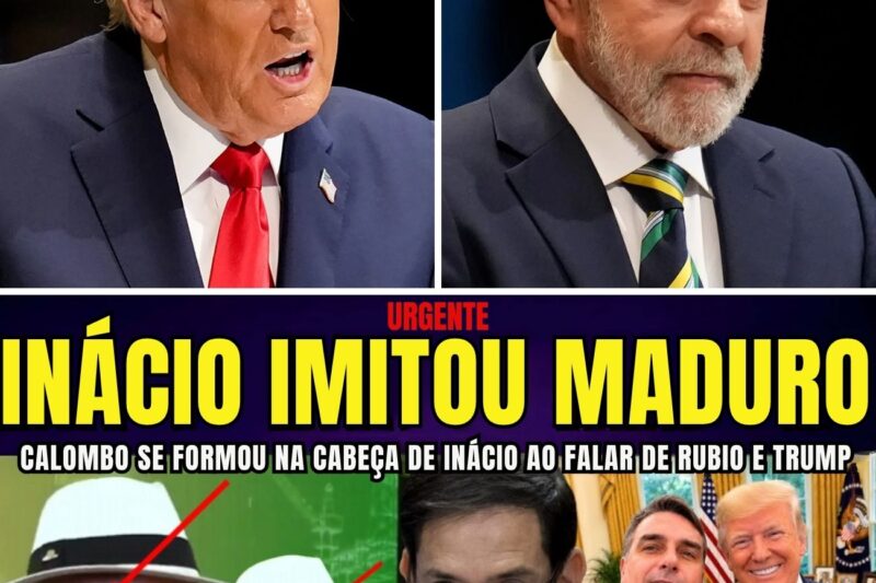 URGENTE CALOMBO FEIO SE FORMA NA CABEÇA DE INÁCIO NO MEIO DO DISCURSO CONTRA TRUMP RUBIO E FLÁVIO