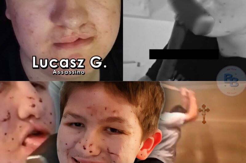 Um crime tão bárbaro que chocou o mundo e forçou a justiça a tomar uma decisão drástica. Lucas G, de apenas 17 anos, assassinou brutalmente o próprio padrasto e a bisavó de 87 anos enquanto eles dormiam. O nível de crueldade foi além do imaginável: ele usou uma machadinha e um martelo, filmou as execuções e postou os vídeos nas redes sociais com uma frieza assustadora. O motivo alegado por ele é de deixar qualquer um sem palavras. Entenda os detalhes perturbadores deste caso ocorrido na Polônia e por que este adolescente será julgado como adulto. Veja a história completa e o vídeo da captura no primeiro comentário.