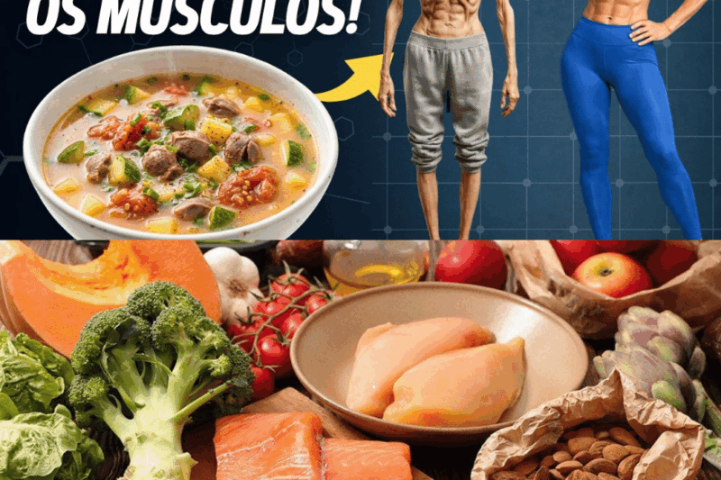 ALIMENTOS PARA RECUPERAÇÃO MUSCULAR APÓS OS 60 ANOS — Descubra uma receita natural para combater a atrofia muscular e fortalecer ossos e articulações!