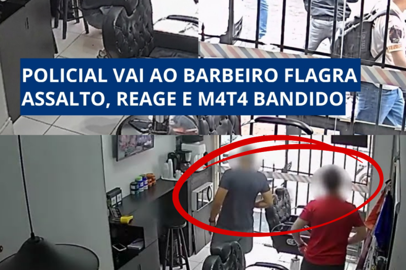 Policial à Paisana Flagra Assalto Enquanto Cortava Cabelo e Reage Salvando a Vítima
