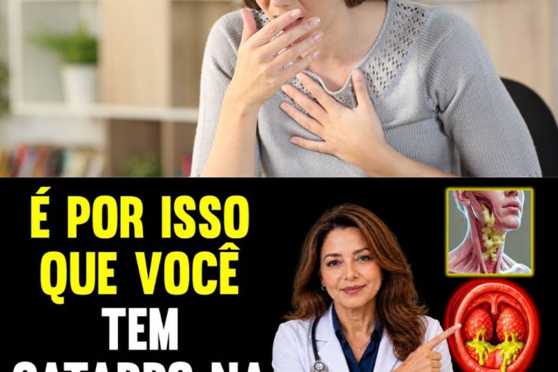 Cansado de tossir e sentir muco na garganta o tempo todo? Isso não é apenas um resfriado passageiro! A Dra. Serena Vidal revela a causa oculta que a maioria ignora e que pode indicar um problema muito mais sério escondido no seu organismo. Se você sofre com catarro persistente há semanas ou meses, precisa ouvir este alerta urgente antes que a situação piore drasticamente. Descubra a solução definitiva que ninguém te contou no primeiro comentário abaixo. Não perca tempo, clique e veja agora!