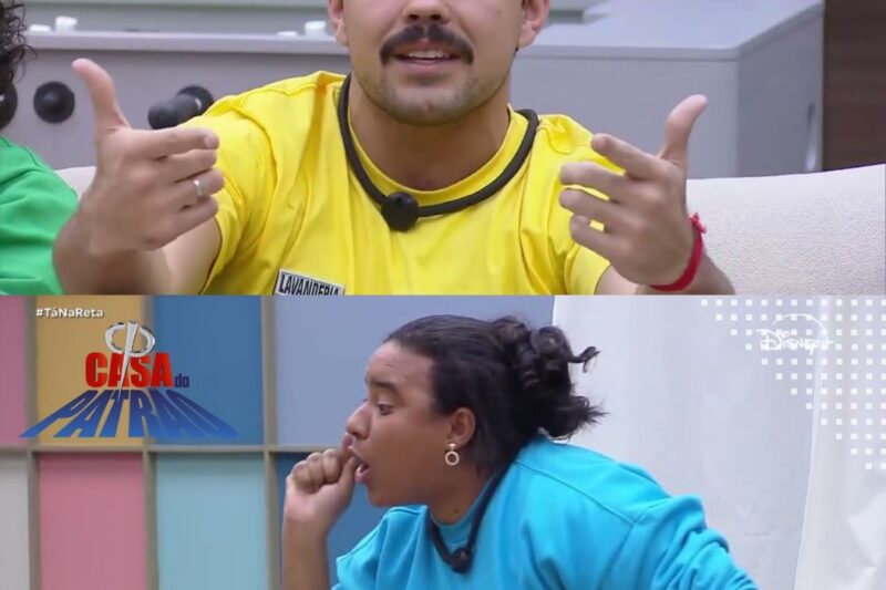 Nataly e Matheus trocam acusações durante a formação do Tá na Reta